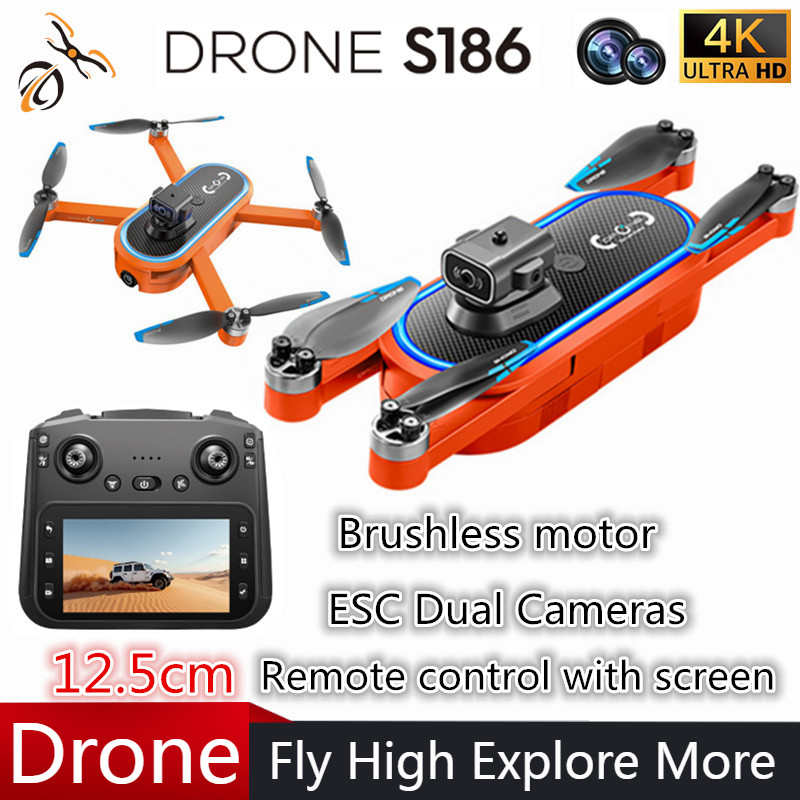 Drone Controller Screen - 2025 S186 Drone Professionale 4K HD