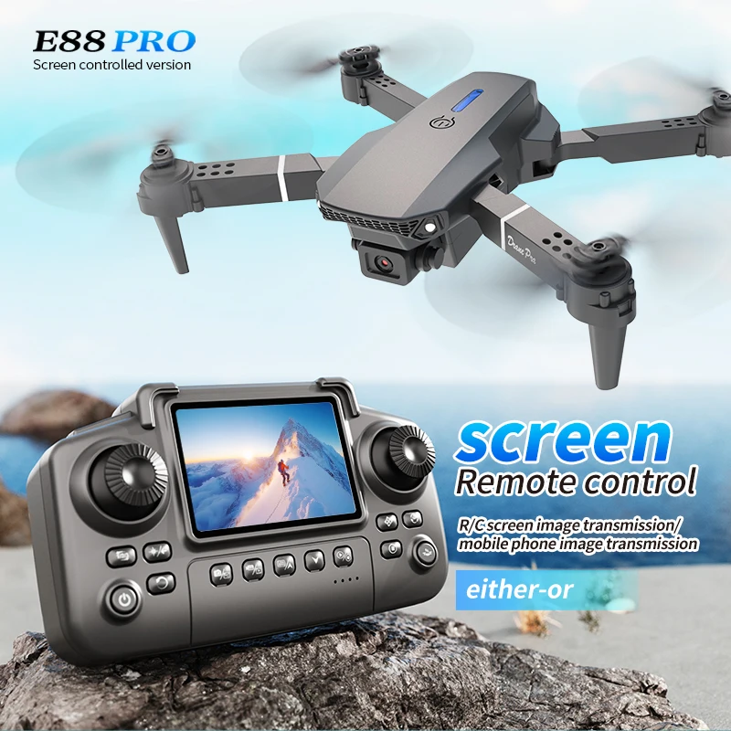 Drone professionale E88 PRO co - Drone Controller Screen recensione e prezzo