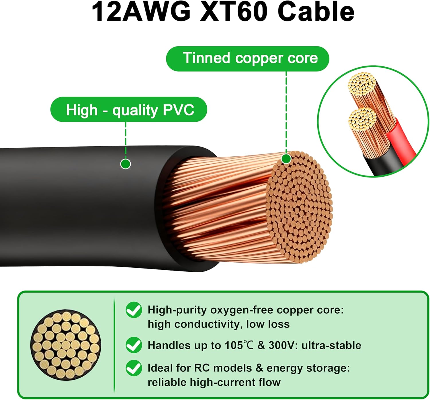 Cavo JMUYTOP 3FT 12AWG XT60 da - Drone Battery Adapter recensione e prezzo