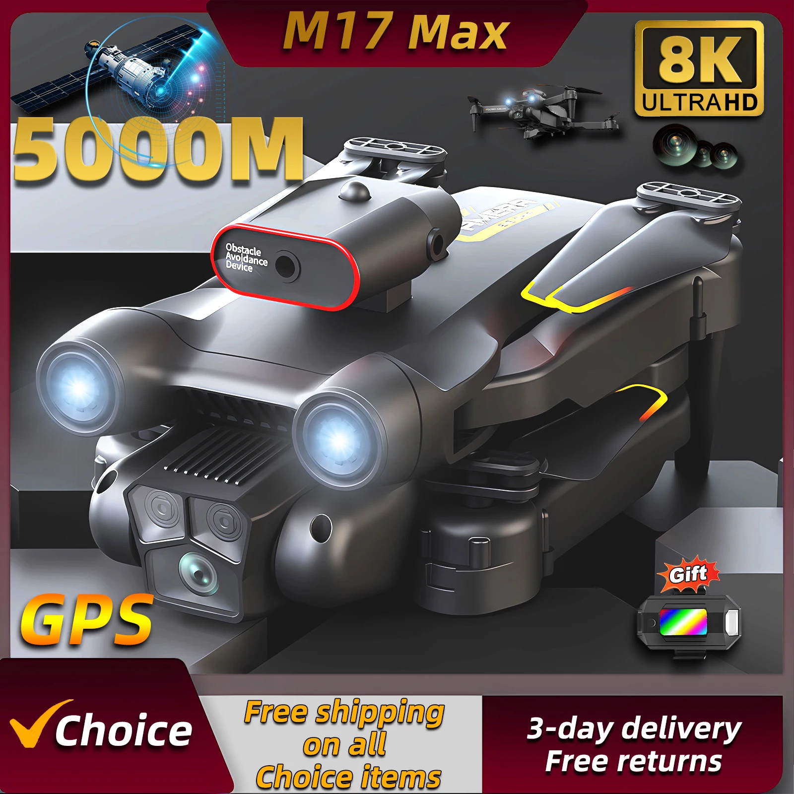 Nuovo Drone M17 Max 8K Profess - Drone Beacon Light recensione e prezzo